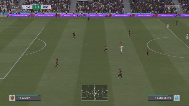 FIFA 21, 8-й матч, ЧЕМПИОНАТ FIFA center, Ligue 1, Olympique de Marseille - OGC Nice смотреть онлайн