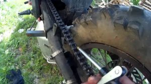 Обслуживание цепи мотоцикла