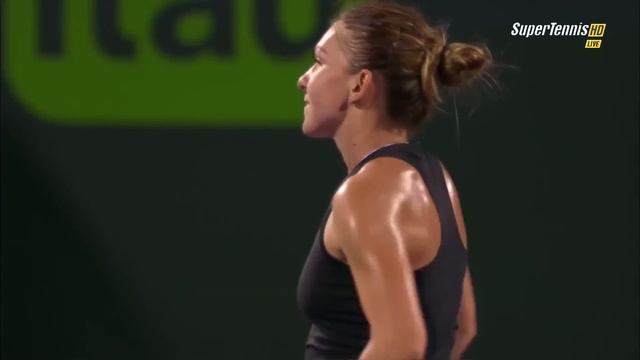 Simona Halep vs Flavia Pennetta Miami 2015 Last point :) смотреть онлайн