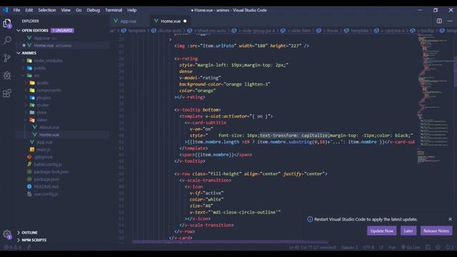 Creando Maqueta/Template Pagina de anime parte21 con vue.js y vuetify смотреть онлайн