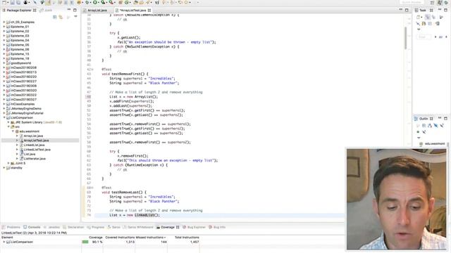 Linked List vs Array List - 08 - Array List Test Code смотреть онлайн