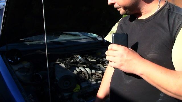 Замена ремня ГРМ на 16-ти клапанном моторе Opel 16xel 16v. смотреть онлайн
