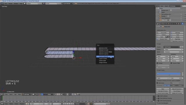 Creating Animated Light Ribbons Part 05 - Folding the Ribbon (Blender Beginner Project) смотреть онлайн
