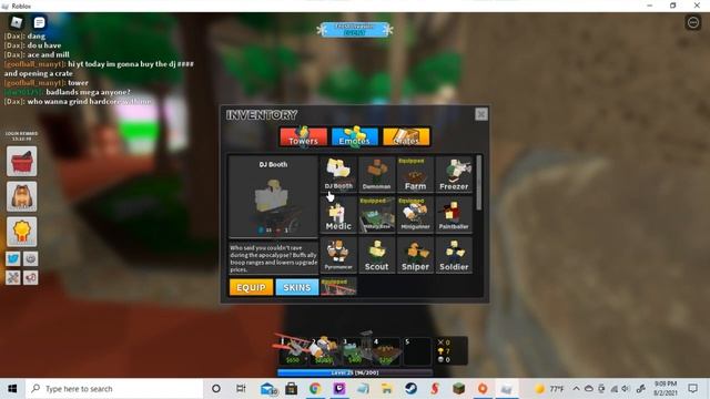 Buying The Dj Tower and opening a deluxe crate in Roblox TDS смотреть онлайн