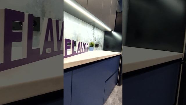 Кухня в синем цвете смотреть онлайн