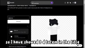 How to Make A Your Own Custom 3D Minecraft Totem!