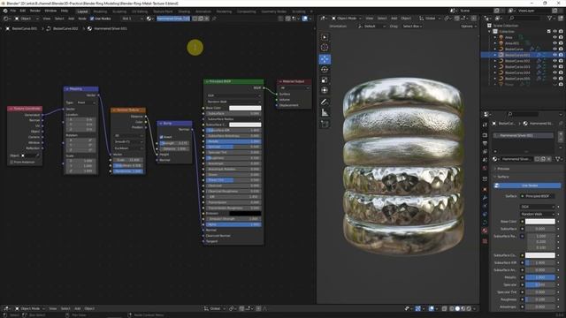 How to make Blender Metal Texture Material Shader using Procedural Texture Nodes смотреть онлайн