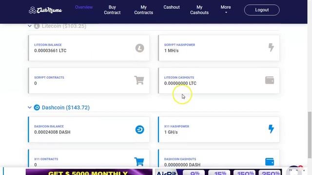CashMaMa Cloud Mining Site 5 TH/s Free Power II Urdu II Hindi II смотреть онлайн