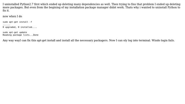 Ubuntu: Many packages been uninstalled by mistake? How to recover Ubuntu смотреть онлайн