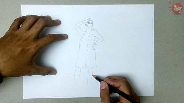 Beautiful Girl Pencil Sketch DRAWING | Easy to draw | Step by Step 008 смотреть онлайн