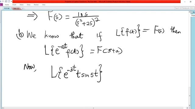 Laplace Transforms : The First Shift Property P 6 смотреть онлайн