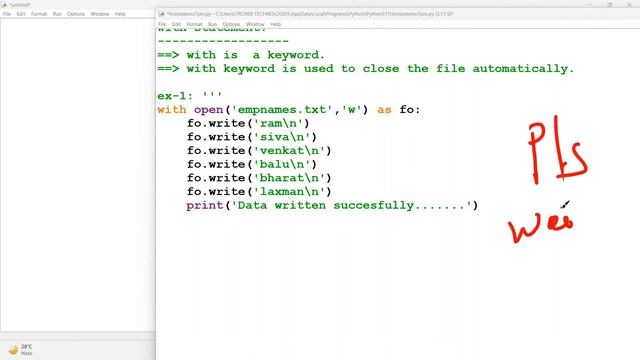 File Object Properties in Python | Best Python Training institute in KPHB | Python Telugu Tutorials смотреть онлайн