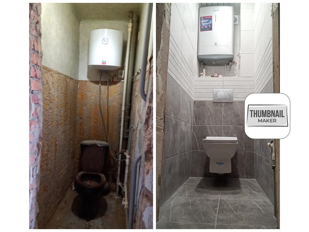 Красивый санузел / инсталляция / бойлер