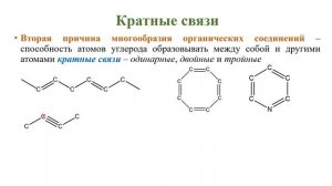 Основные понятия органической химии / Причины многообразия органических соединений