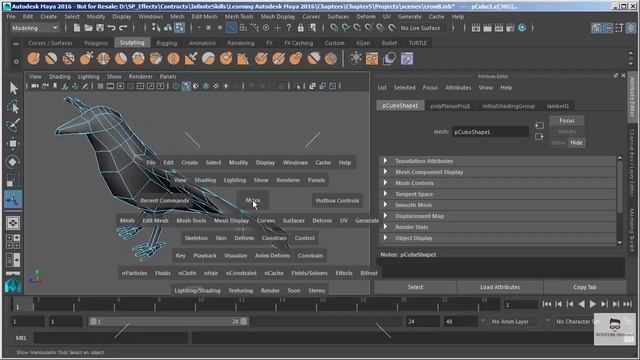 A.S| Maya Tutorial for Beginners 2016| 23 - UV Mapping Part 1 смотреть онлайн