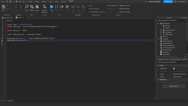 HOW TO MAKE A GROUPRANK AND NAME TAG IN ROBLOX STUDIO! смотреть онлайн