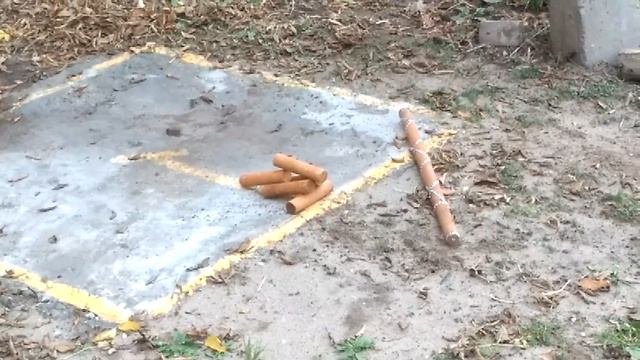 бросок в городках. Страйк по пушке. смотреть онлайн