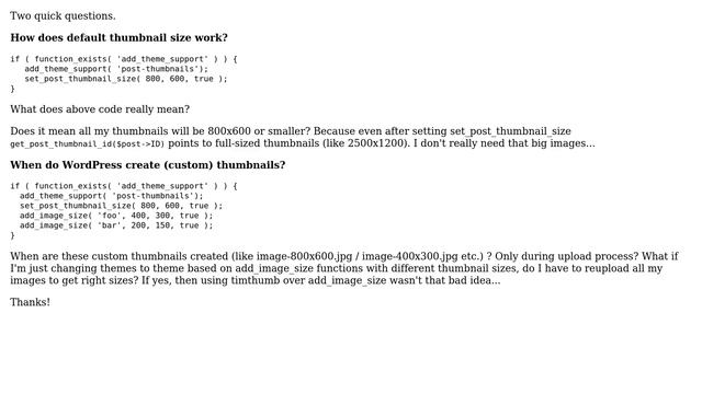 Wordpress: Setting default thumbnails size & creating multiple thumbnail sizes (2 Solutions!!) смотреть онлайн