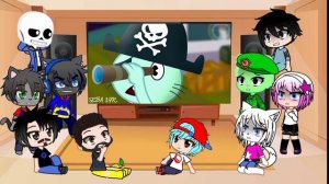 Fandoms reacts to htf amnesia russell/Моя вселенная реакция на amnesia Рассел (gacha club)