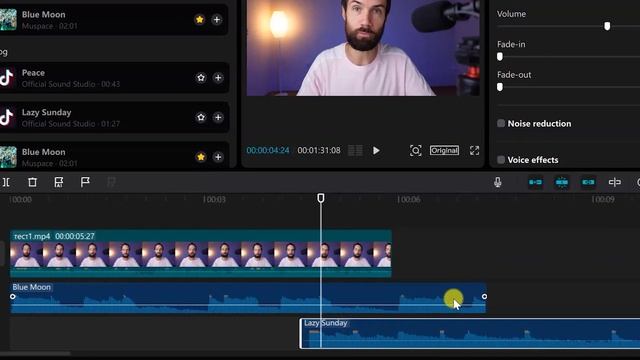 Работаем с Музыкой, Звуками, Озвучкой в CapCut на PC и Mac смотреть онлайн
