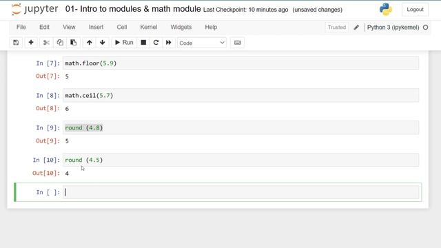 34 -Section 6 Intro to Modules and Math module - [Python بالعربى ] #python_بالعربى #python смотреть онлайн