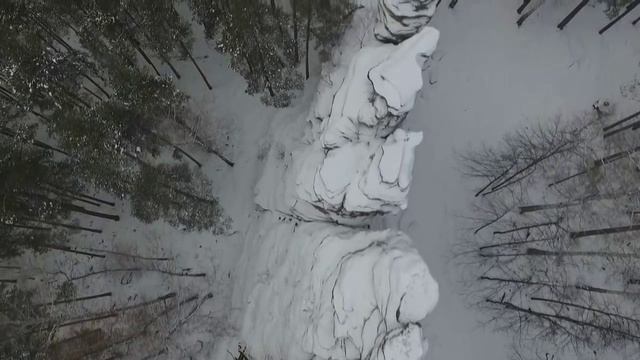 Съёмки с квадрокоптера. Мегалиты Среднего Урала. Чёртово городище, Акульи рёбра и окрестности