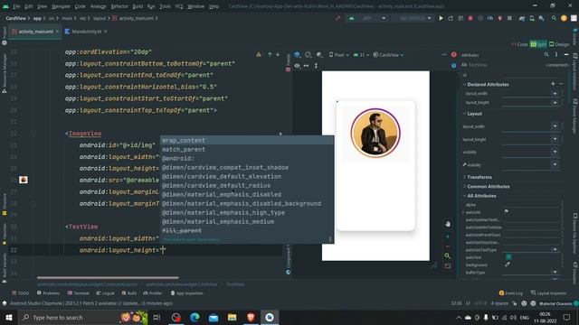 Card View in android kotlin #66 смотреть онлайн