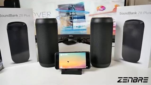 ZENBRE 20W/20H Playtime/ IPX6 Outdoor Bluetooth Speaker смотреть онлайн