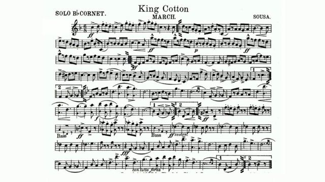 King Cotton March by John Philip Sousa - Solo B-flat Cornet смотреть онлайн