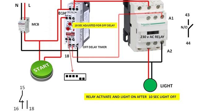 HOW TO CONNECT A OFF DELAY TIMER. смотреть онлайн