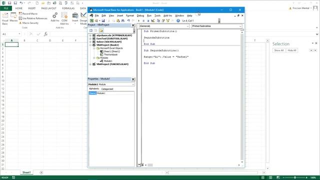 05 VBA Excel 2013 Subrutinas que llaman a otras subrutinas смотреть онлайн