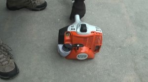 How to start a Stihl FS 56 string trimmer