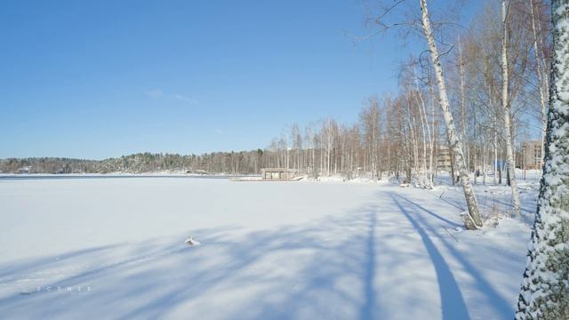 Dazzling Snow Walk with Transition to Summer, Lohja, Finland 4K смотреть онлайн