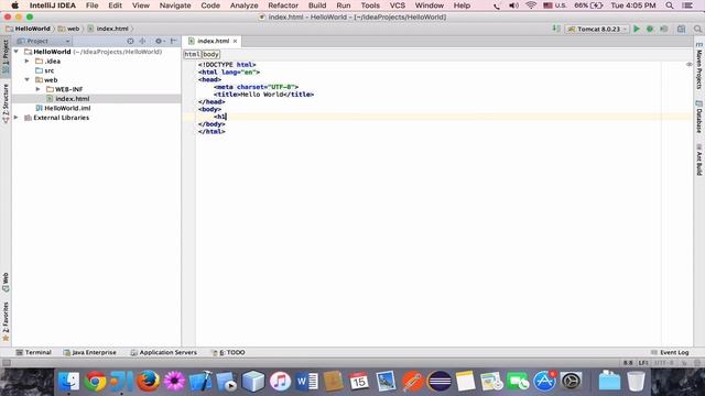 Java EE [ Hello World : using IntelliJ] смотреть онлайн
