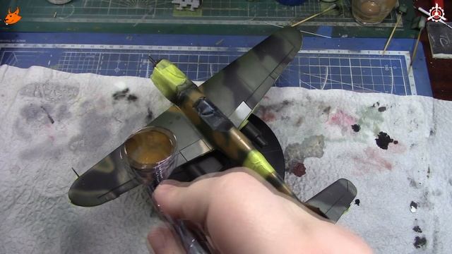 Сборка модели "Bf-109 F2" фирмы "Звезда" в 1/48 масштабе. Четвертая часть (заключительная). смотреть онлайн