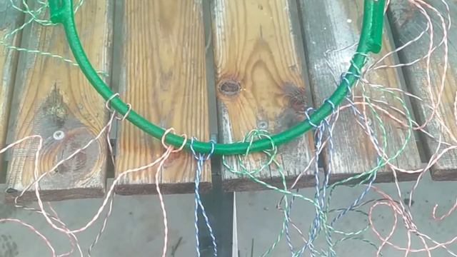 Как сделать сетку для баскетбольного кольца. Самое лёгкое плетение. смотреть онлайн
