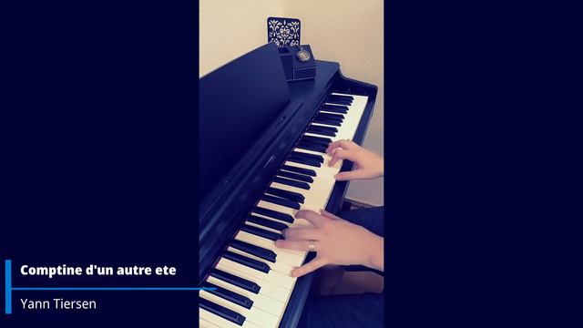 Yann Tiersen - Comptine d'un autre été (piano cover) смотреть онлайн