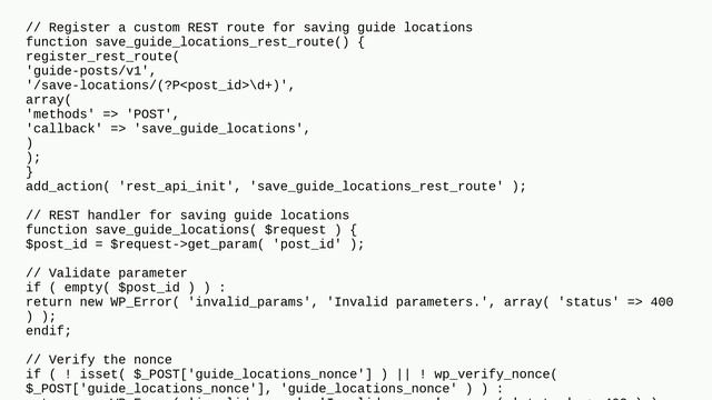 Wordpress: Registered a REST Route but I’m Getting a 400 Bad Request смотреть онлайн