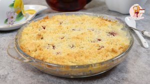 ТВОРОЖНЫЙ КРАМБЛ, от которого за уши не оттащишь! Рецепт хрустящего, рассыпчатого десерта из творога