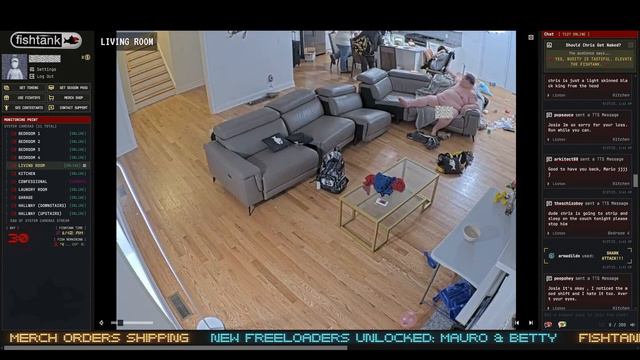 Airsoftfatty Goes Fully NUDE (DID HE BREAK THE FISHTANK?) [fishtank.live]