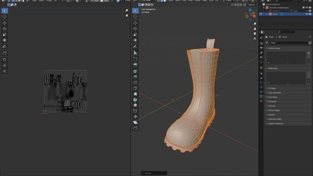 Boots modeling workflow in Blender 3.2 • Low-poly shoes game ready • Texturing in Substance Painter смотреть онлайн
