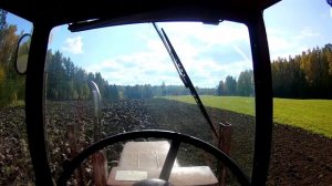 #Т-25,в работе. Разрабатываю целину на сенокосном поле Расход топлива с фрезой после плуга.