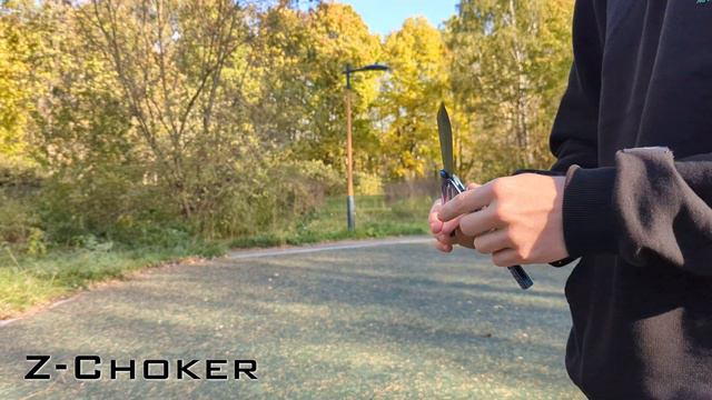 Z Choker - Обучение среднему трюку на ноже бабочке | How To Z Choker On Balisong