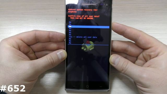 Сброс настроек Elephone G6 (Hard Reset Elephone G6) смотреть онлайн