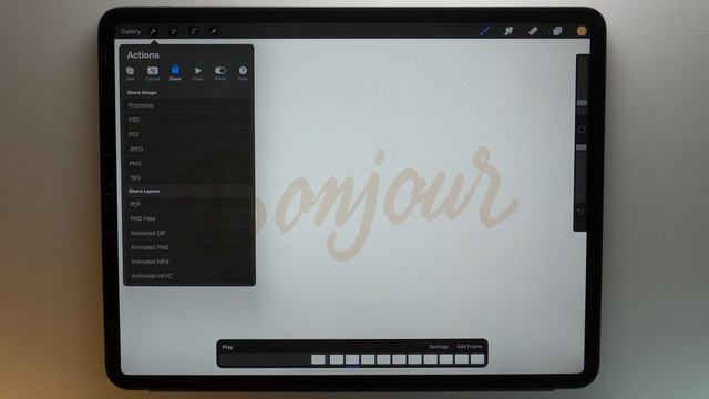 How to share an animation from Procreate. смотреть онлайн