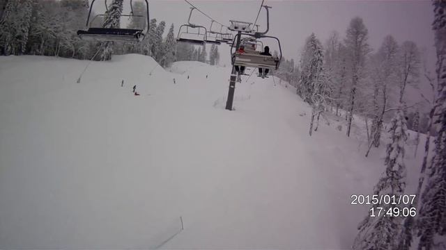 Сочи. Красная поляна. Рождественские покатушки 2015. Часть 2 смотреть онлайн