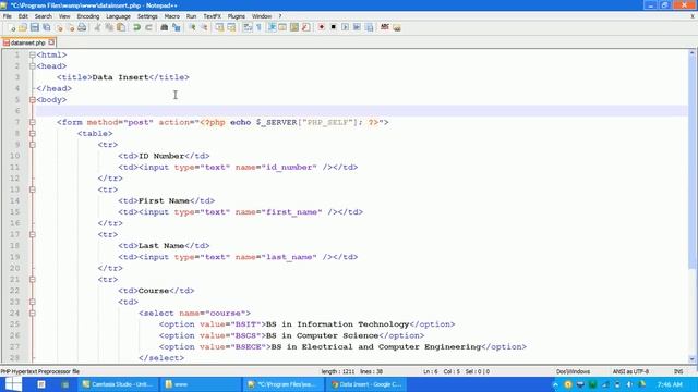 PHP: Database Create and Insert (+ PhpMyAdmin) смотреть онлайн
