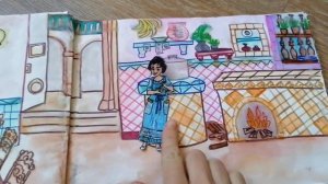 Домик для бумажных кукол в альбоме по мультфильму Энканто, семейство Мадригаль