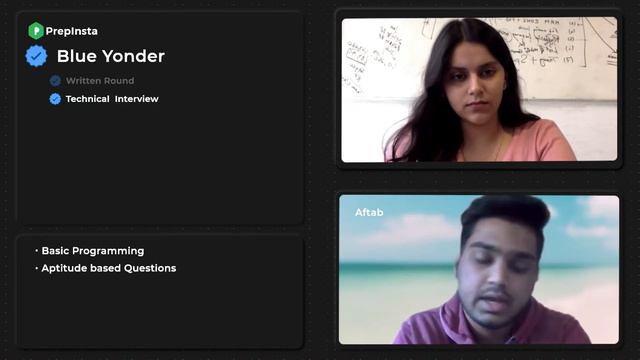 Blue Yonder Interview Experience Shared By Aftab | How To Get Placed In Blue Yonder