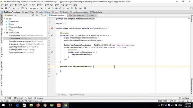 Request Permissions using TedPermission Library in android - [Android Libraries - #03] смотреть онлайн